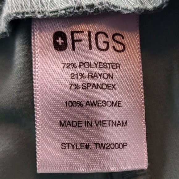 Figs Yola Skinny Petite Scrubs In Jade green size XSmall Petite - Picture 4 of 5